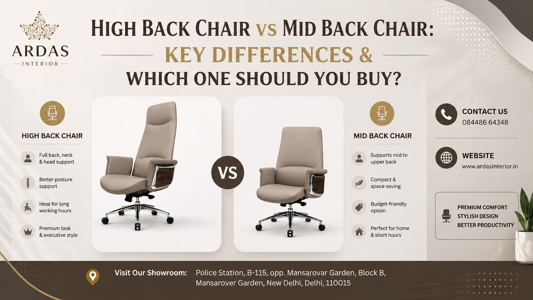 high back chair vs. mid back chair
