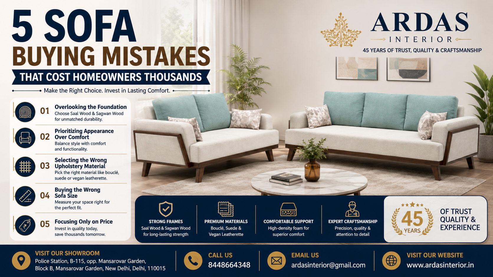 5 Sofa Buying Mistakes