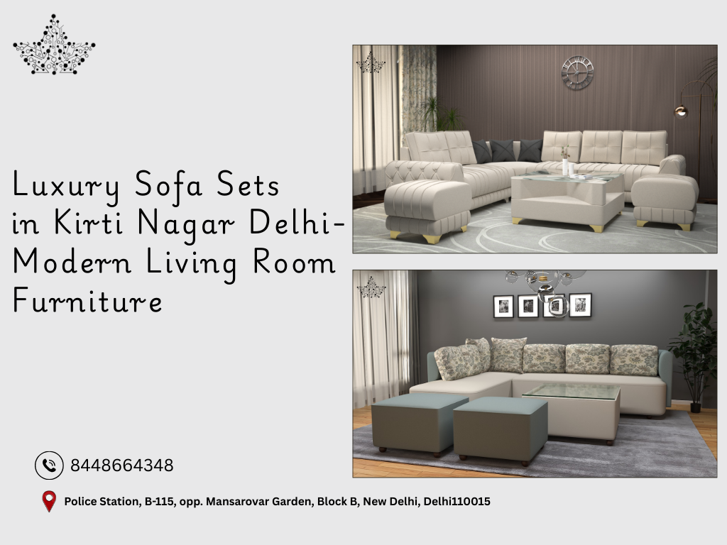 Luxury sofa sets in kirti Nagar-Modern Living Room Furniture
