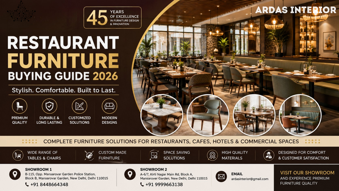 Restaurant Furniture Buying Guide 2026: How to Choose the Best Tables, Chairs & Interior Solutions