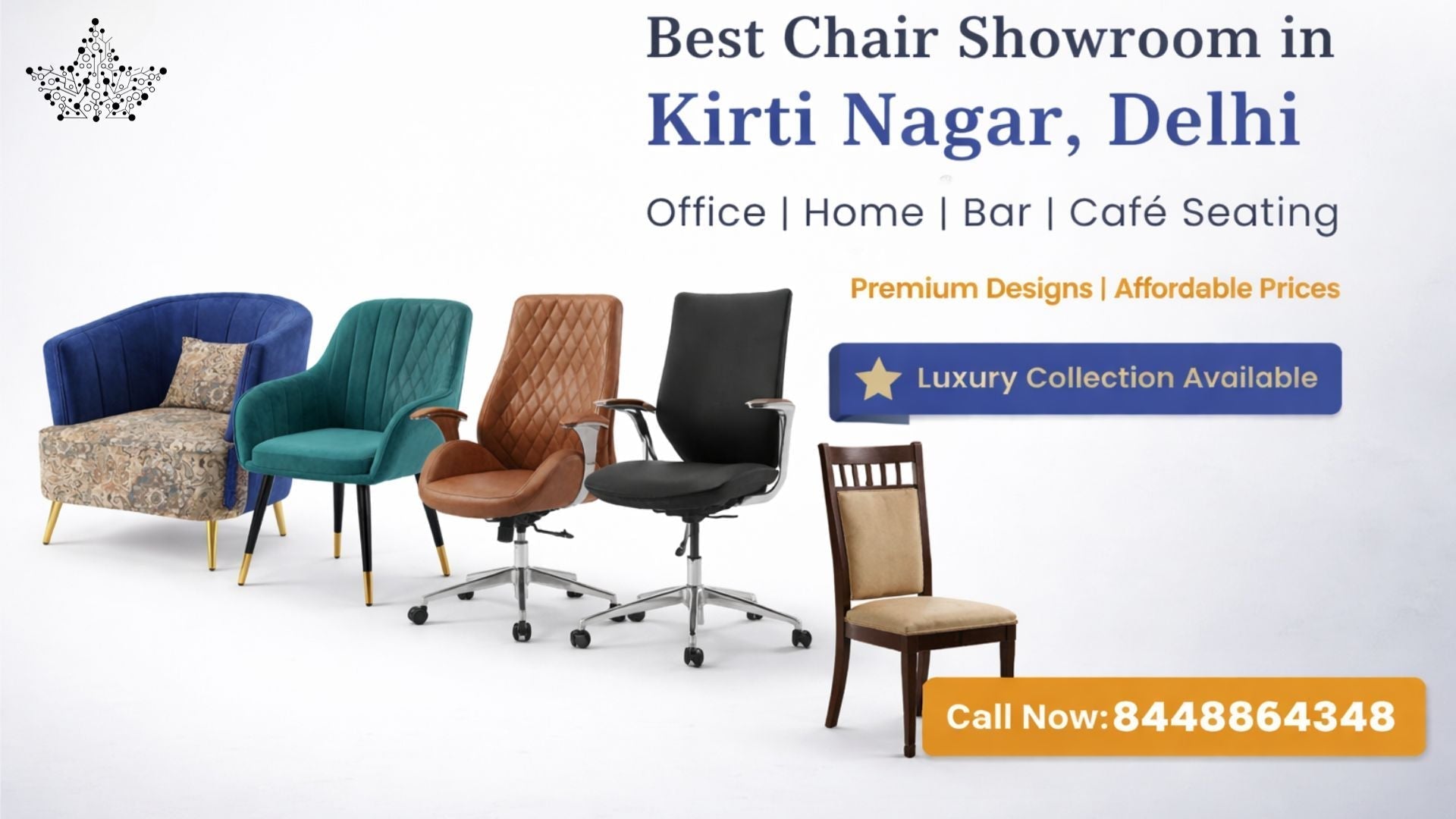 Best chair showroom in Kirti Nagar Delhi - office, bar and cafe chairs at Ardas Interior