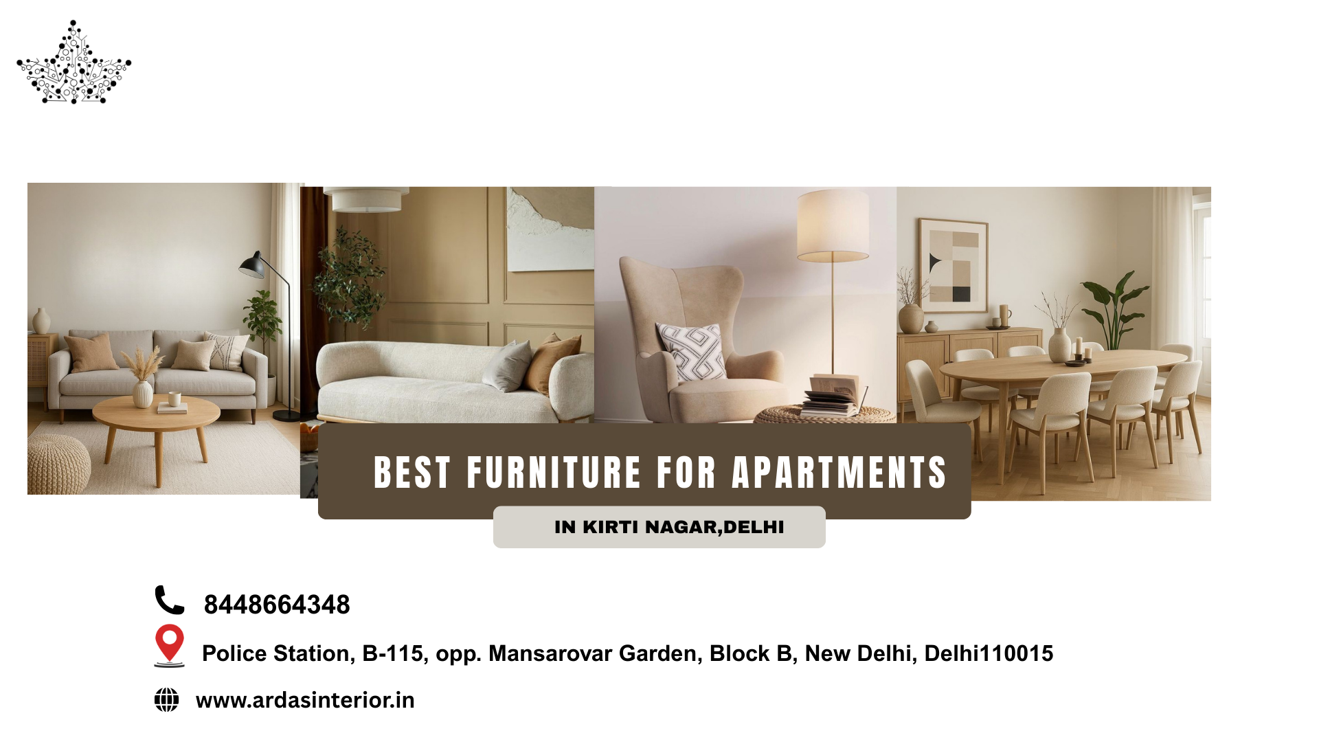 Best furniture for apartments in Kirti Nagar Delhi - Ardas Interior