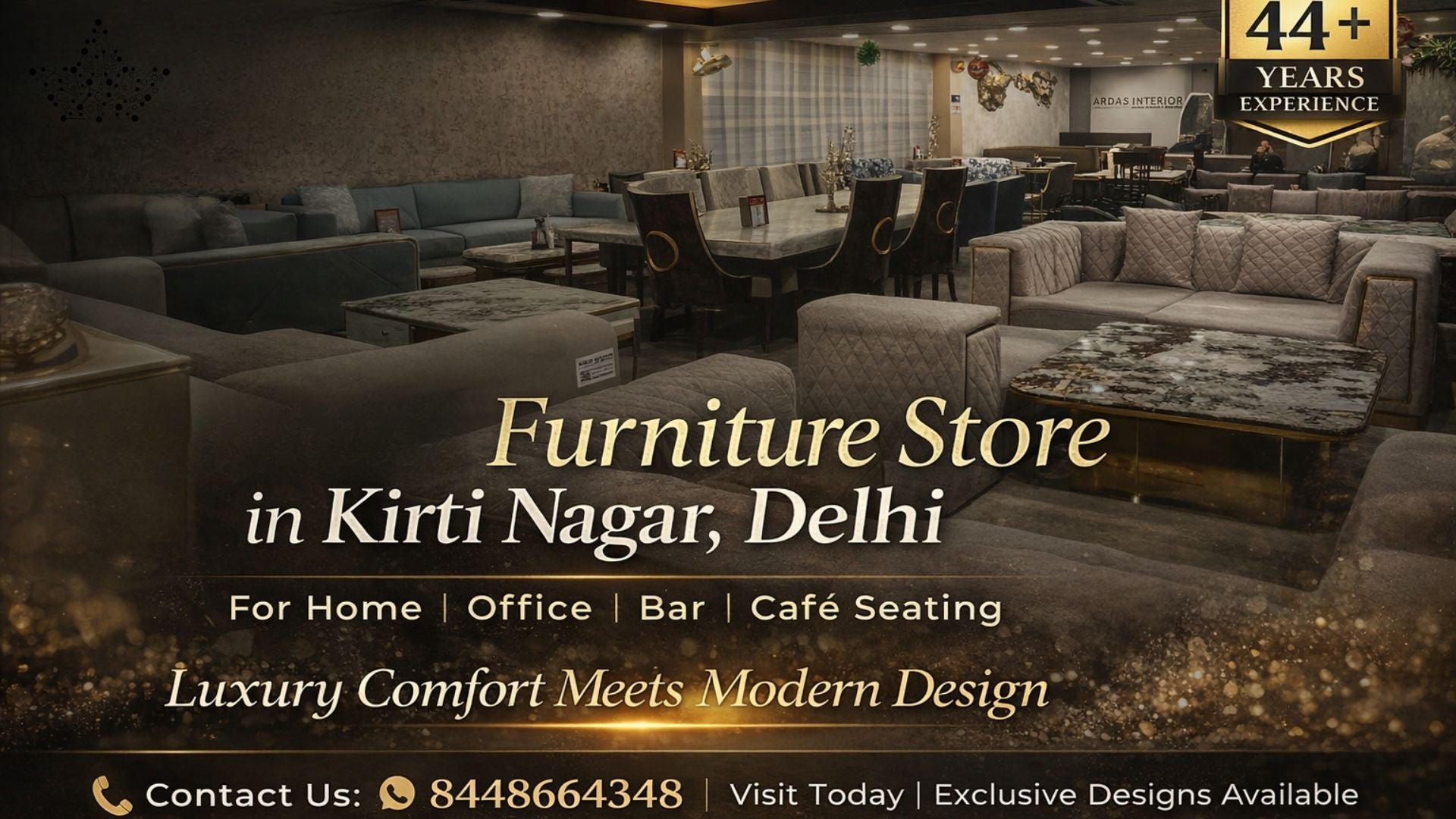 Furniture store in Kirti Nagar Delhi - home, office, bar and cafe furniture at Ardas Interior