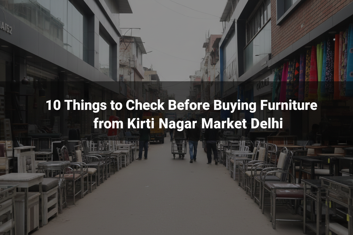 10 Things to Check Before Buying Furniture from Kirti Nagar Market Delhi (Complete Buyer's Guide 2026)