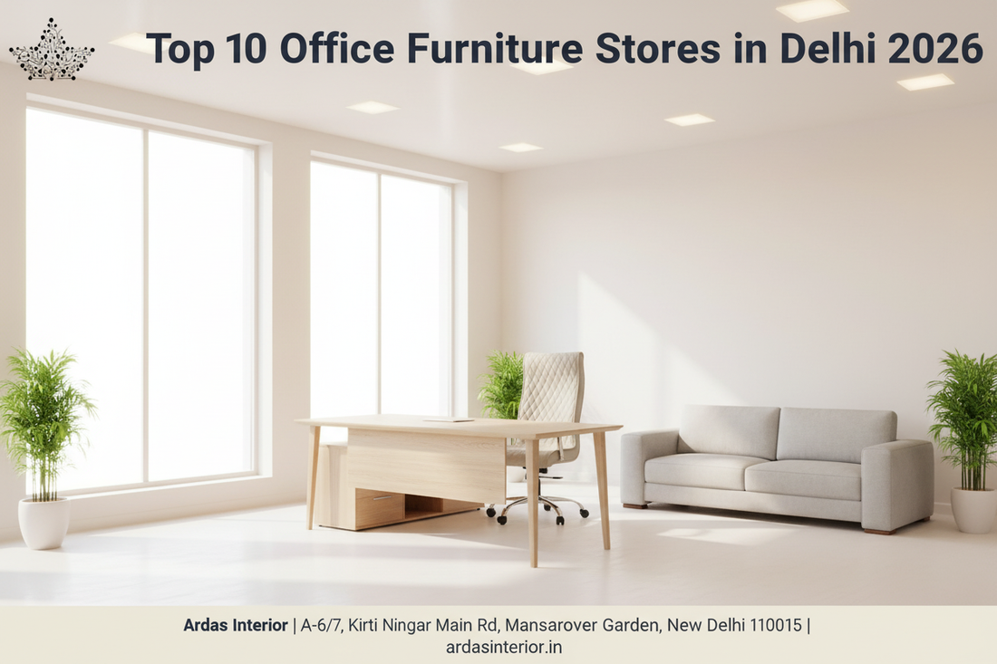 Top 10 office furniture stores in Delhi 2026 - Ardas Interior Kirti Nagar New Delhi