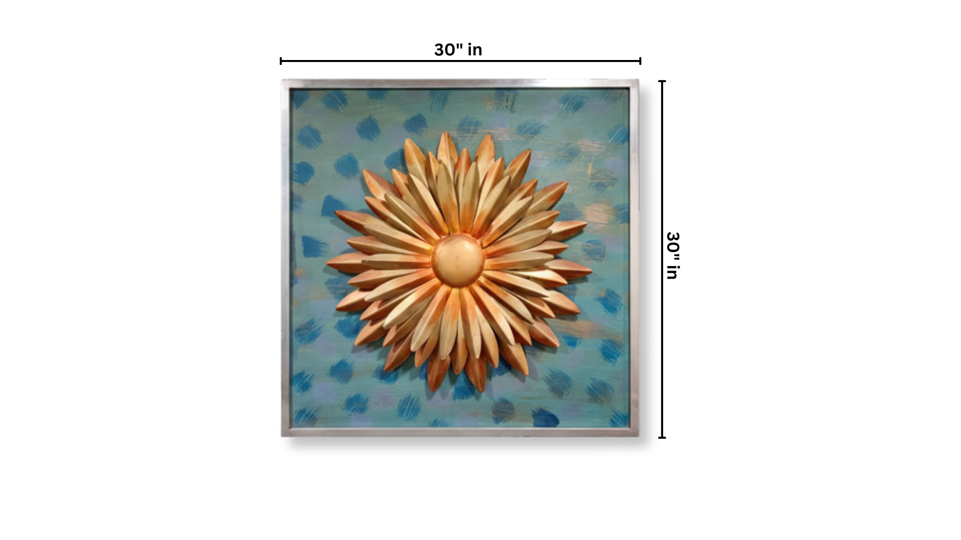 Golden Bloom Framed Wall Art