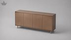 Arc Sideboard – Art Deco 4-Door Storage Cabinet