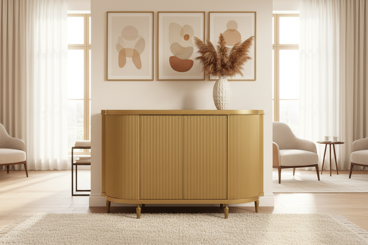Oval Reeded Cabinet