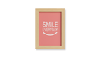 Smile Everyday — Motivational Framed Wall Art – 9.5" x 13.5"