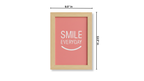 Smile Everyday — Motivational Framed Wall Art – 9.5" x 13.5"