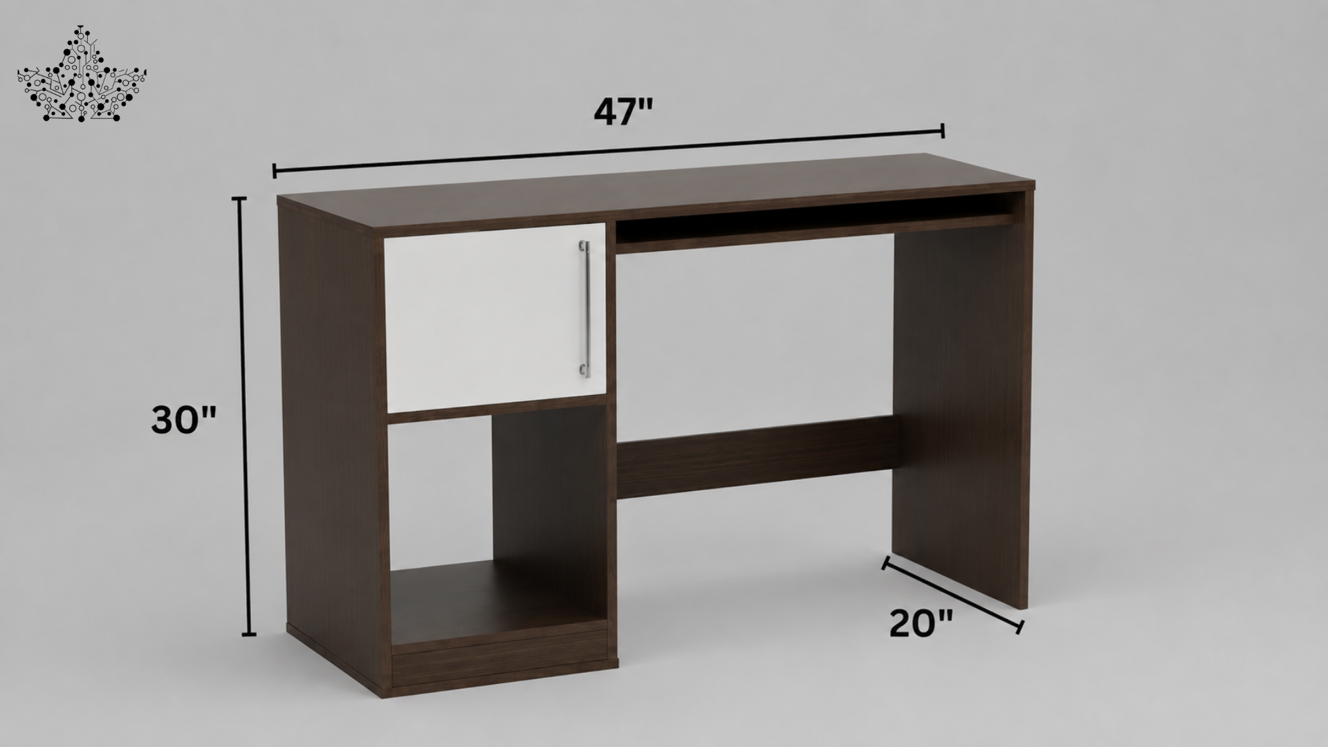 Prism Multipurpose Study Table | Moldau Accacia Finish
