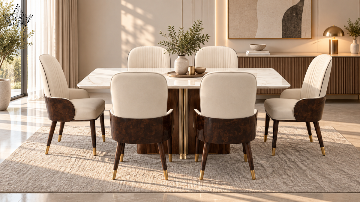 Oak Wood Dining Set