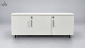 Linear White Storage Unit