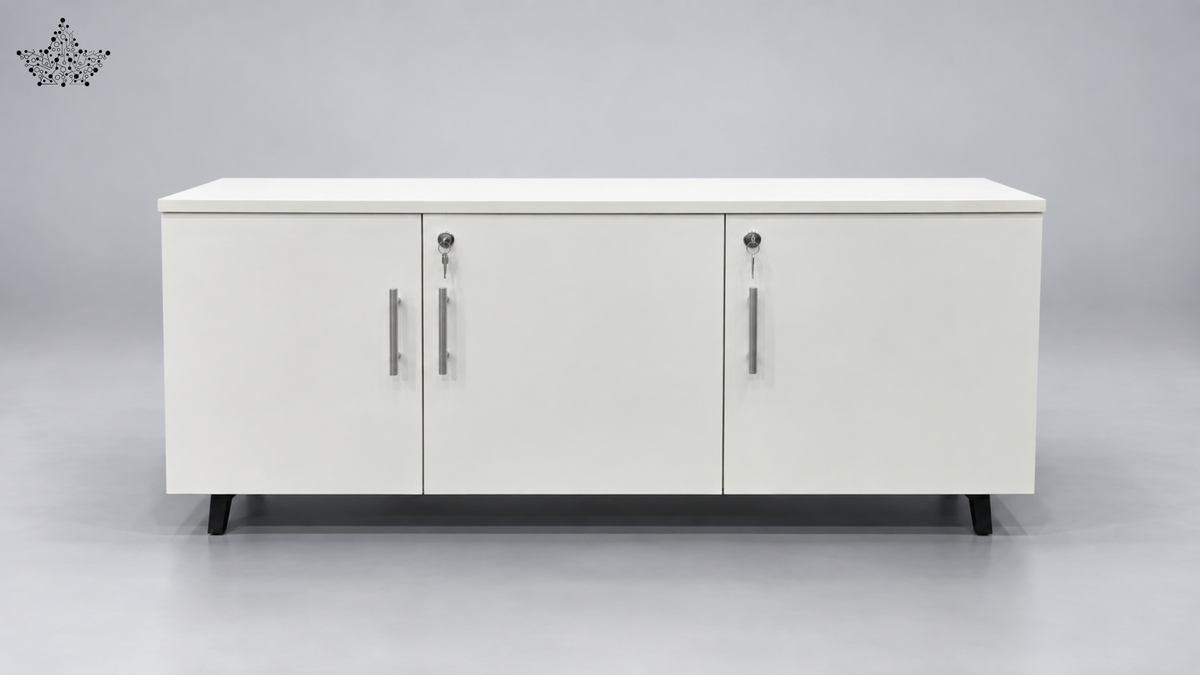 Linear White Storage Unit