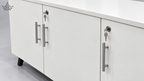 Linear White Storage Unit