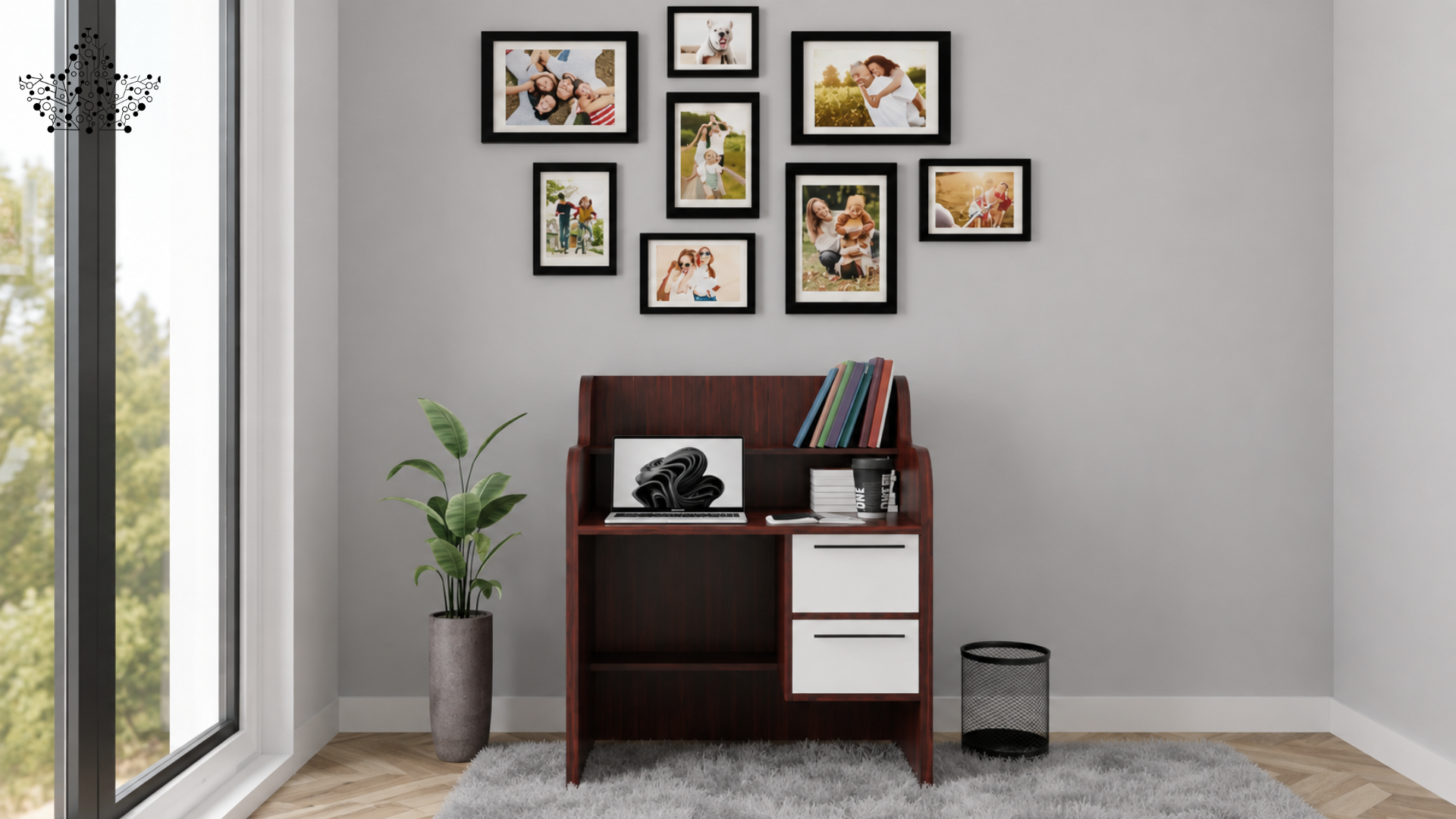 Walnut Study Table | Ardas Interior
