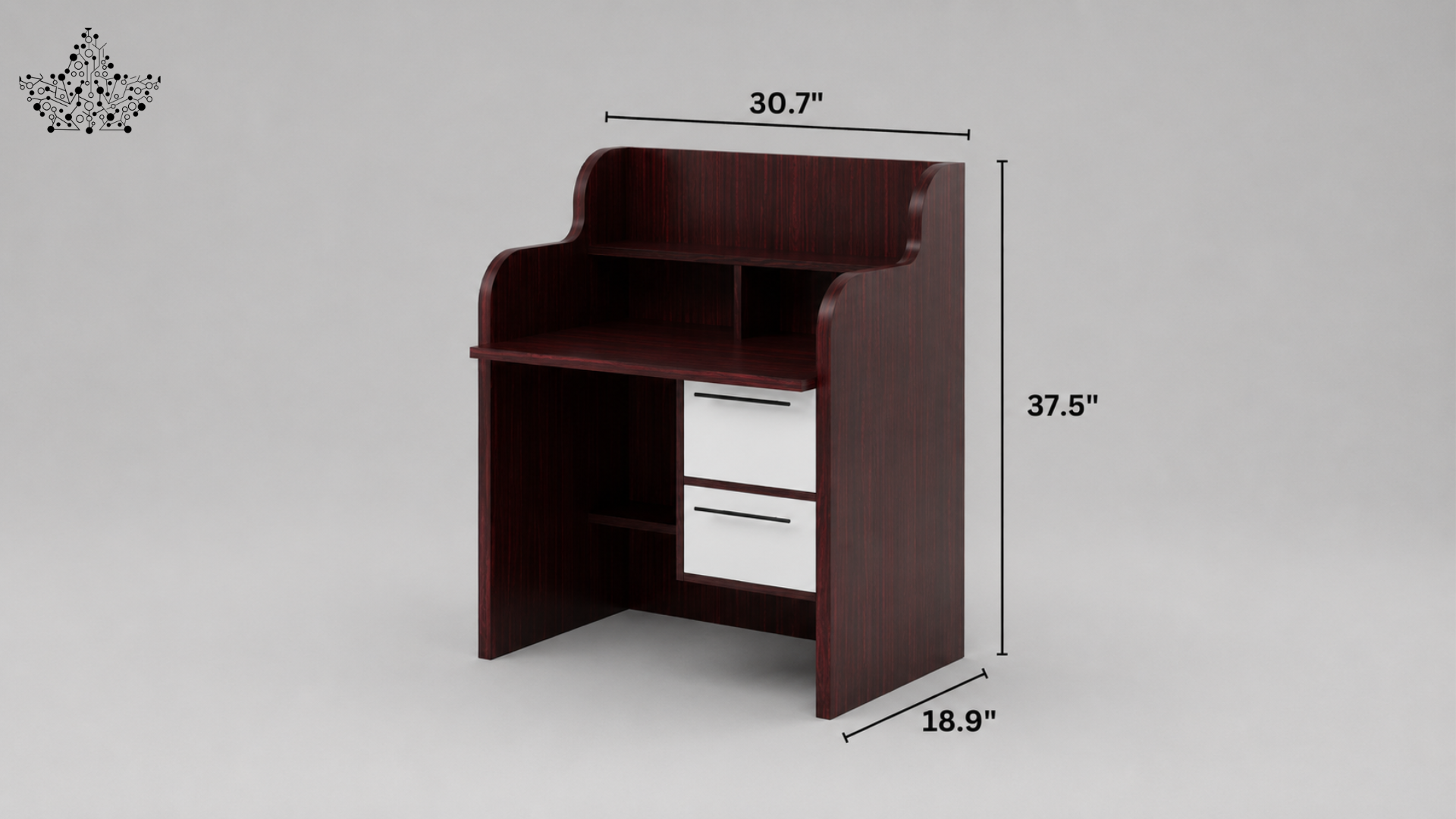 Walnut Study Table | Ardas Interior