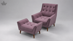 Ardas Blush Haven Lounge Chair Set