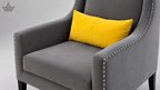 Ardas Crown Grey Accent Chair