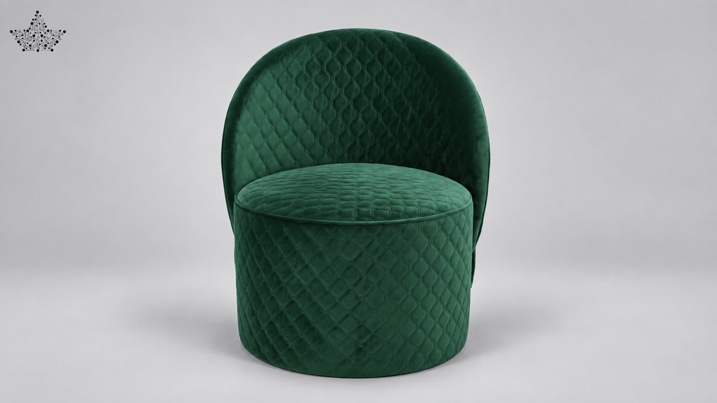 Ardas Emerald Curve Accent Chair