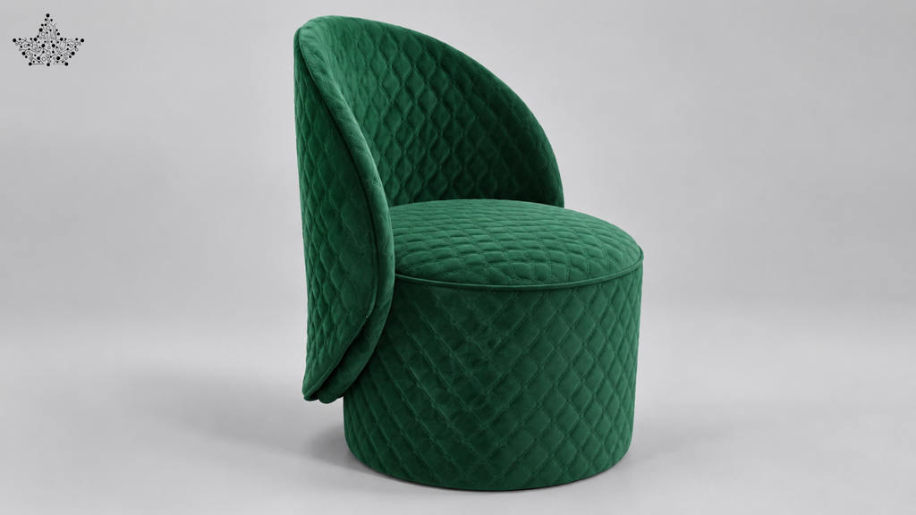 Ardas Emerald Curve Accent Chair