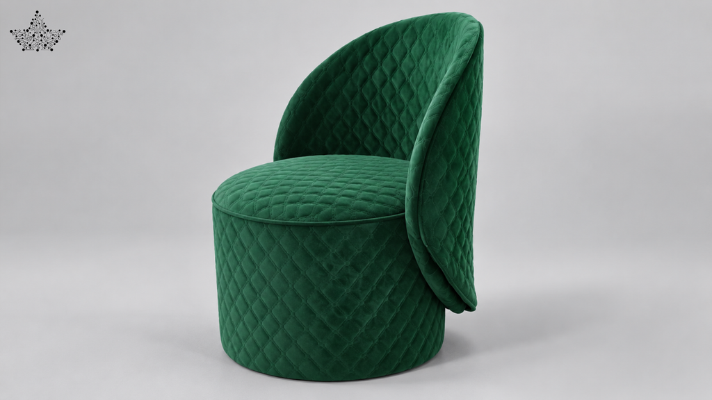 Ardas Emerald Curve Accent Chair