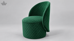 Ardas Emerald Curve Accent Chair