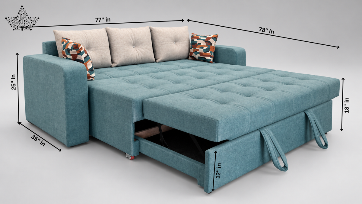 Ardas Azure Sofa Cum Bed