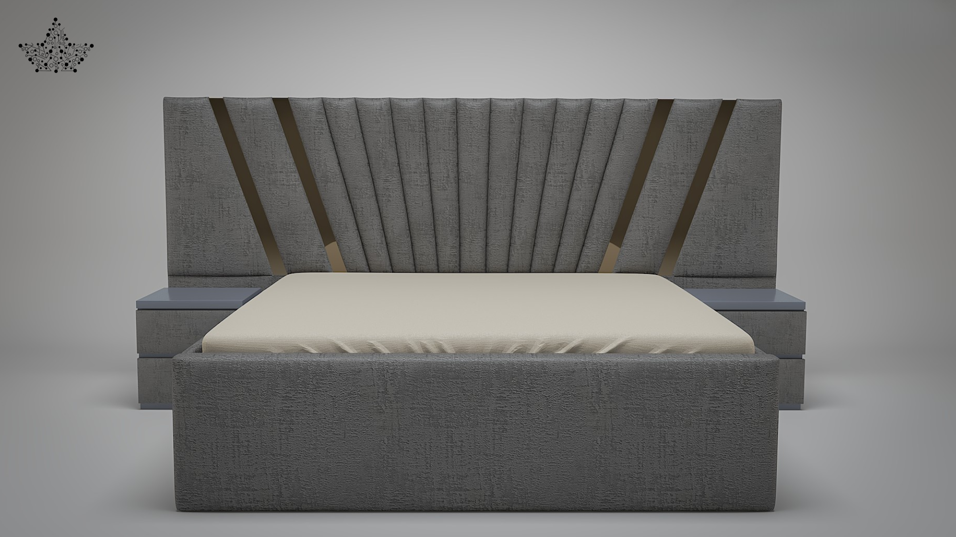 Big Luxury Upholstered Bed | Ardas Interior