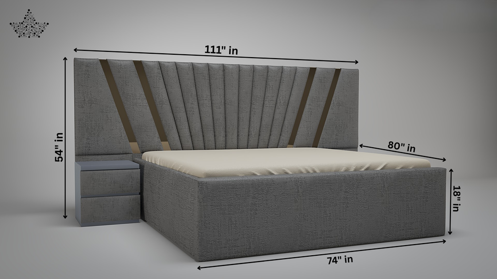 Big Luxury Upholstered Bed | Ardas Interior