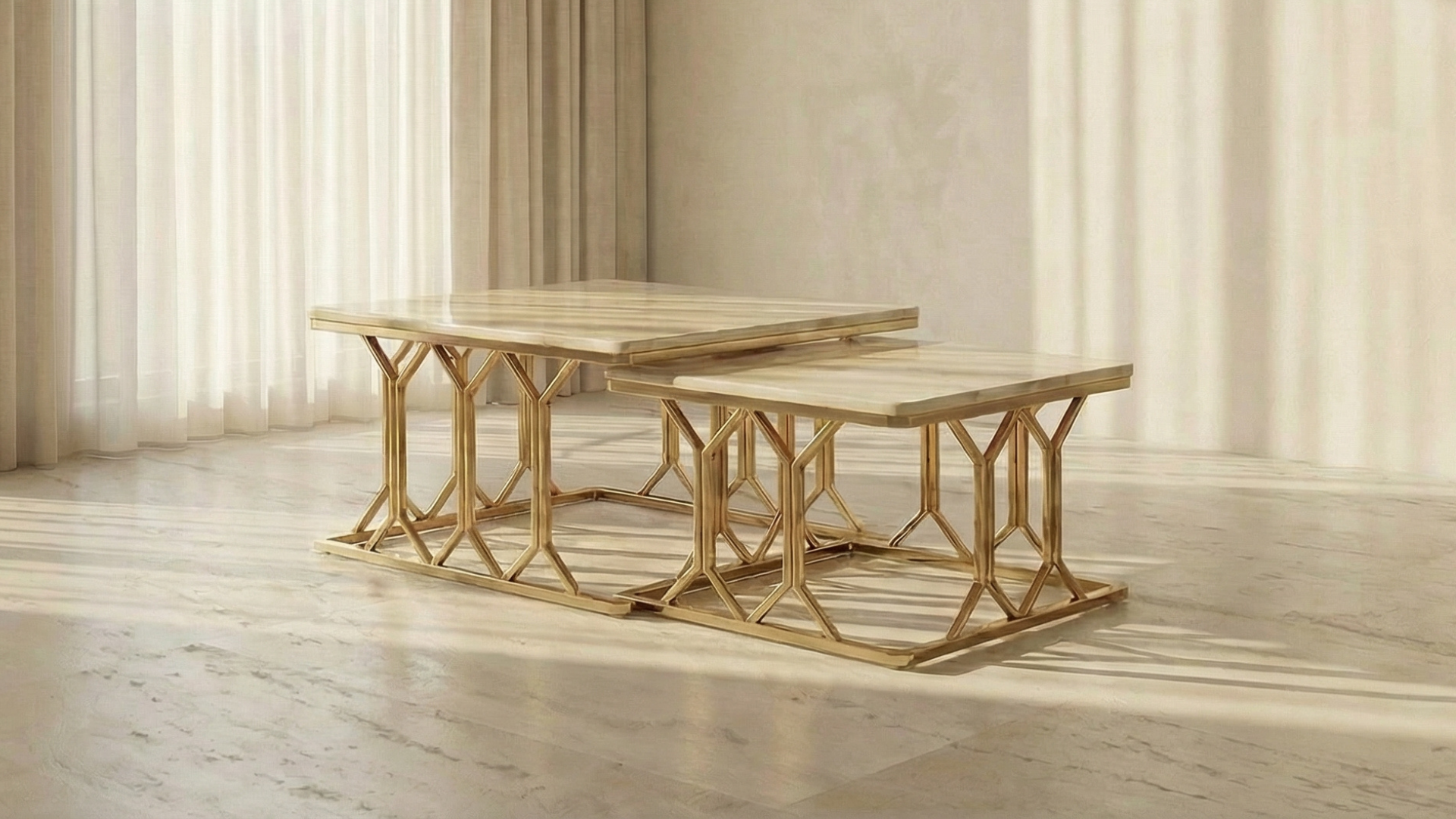 Italian Style Nested Center Table | Ardas Interior