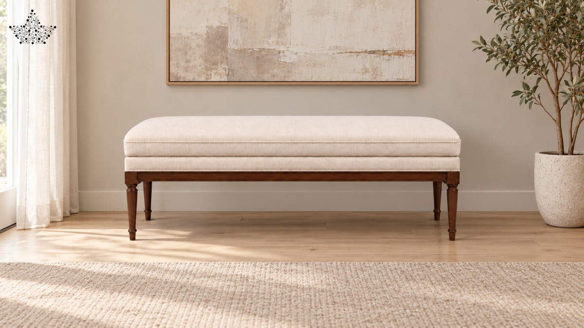 Royal Crest Ottoman Bench