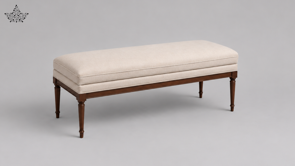 Royal Crest Ottoman Bench