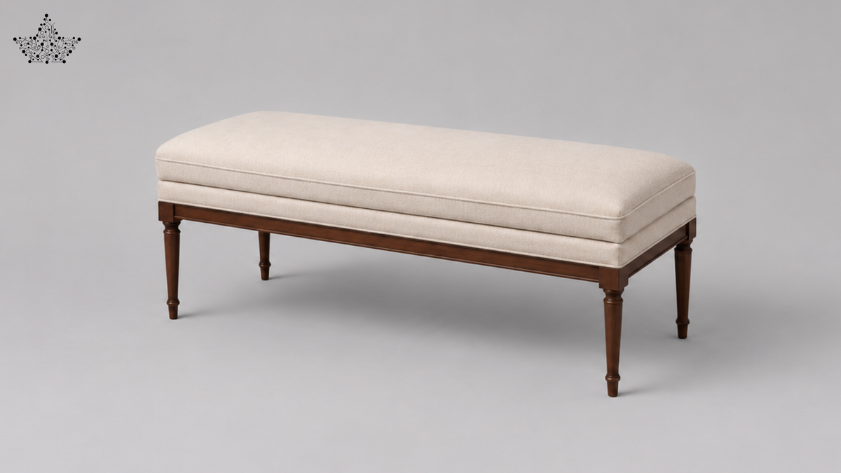 Royal Crest Ottoman Bench