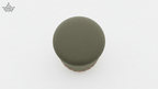 Scallop Arch Velvet Ottoman – Olive Green