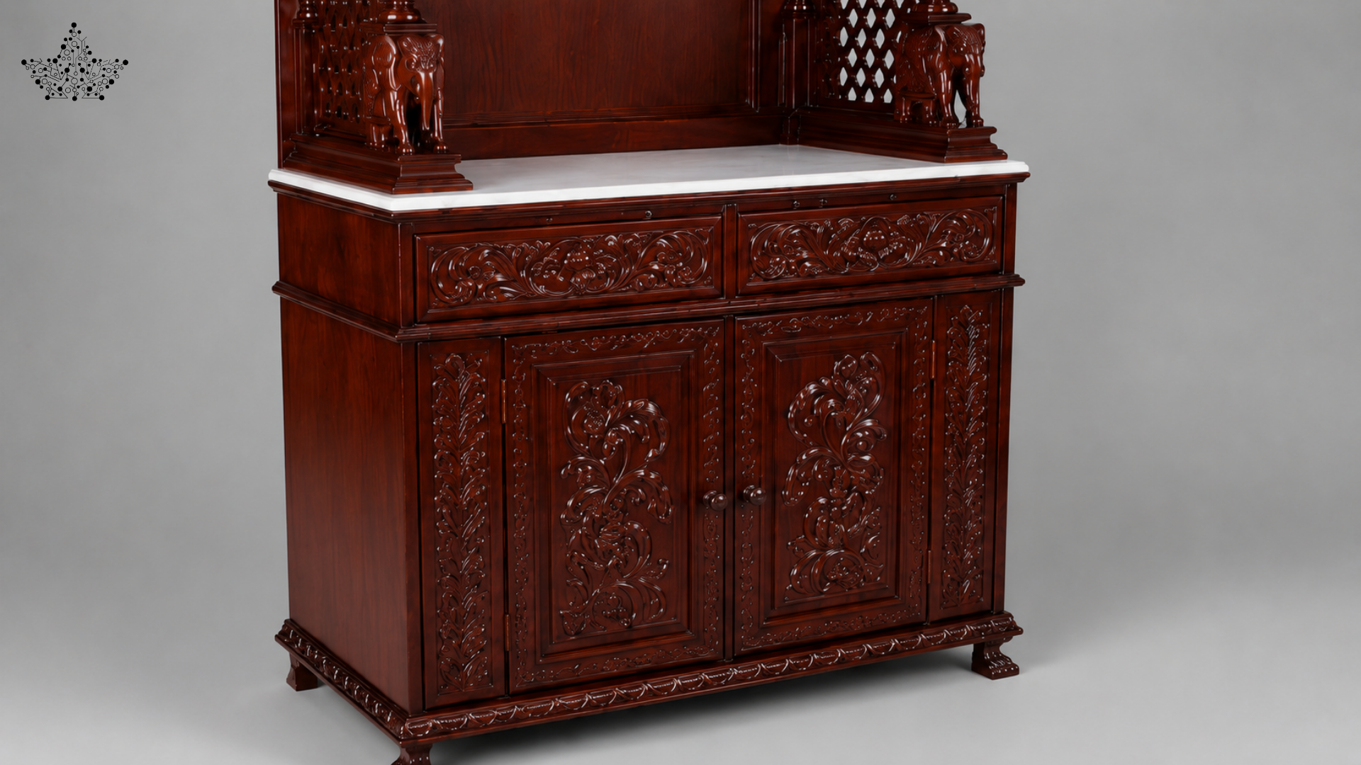 Majestic Wooden Pooja Mandir