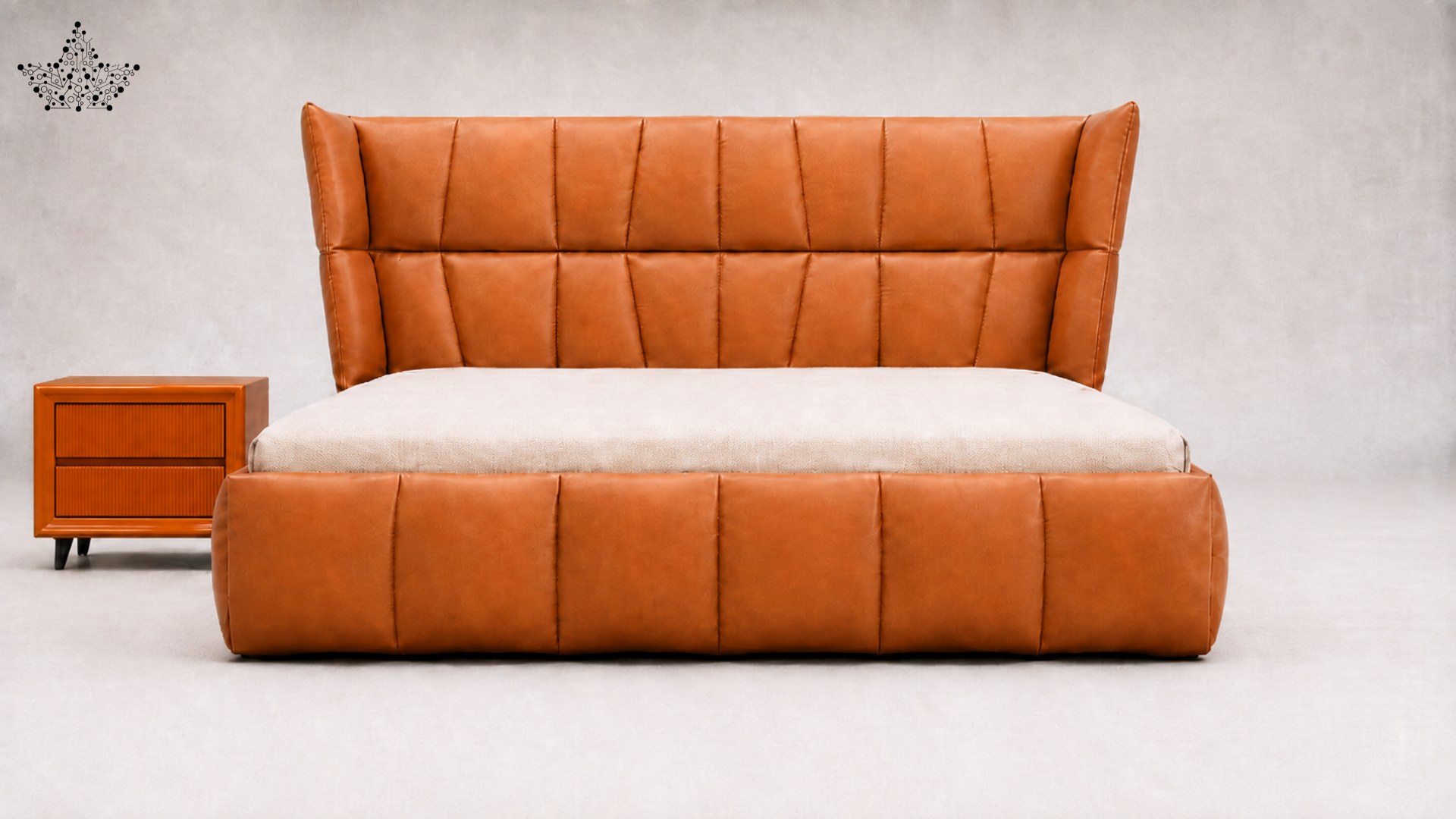 Caramel Crown Bed