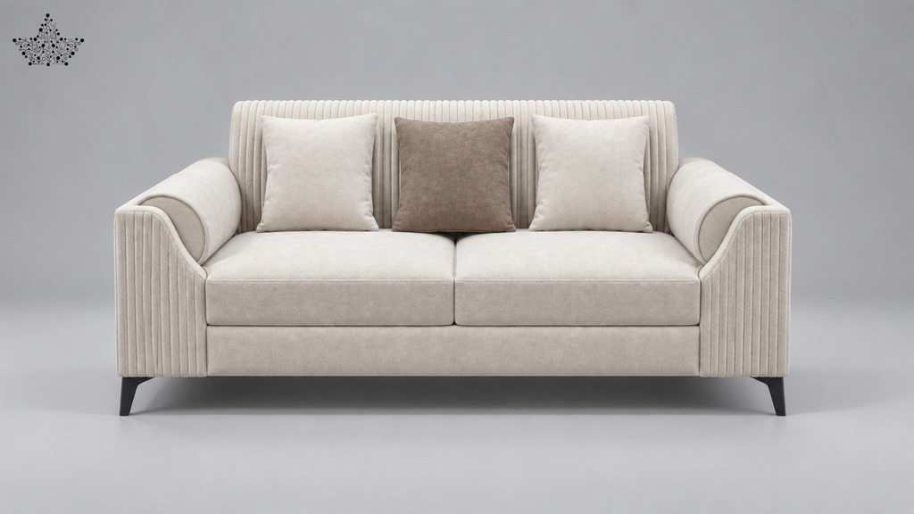 Luxe Ribbed Sofa Set