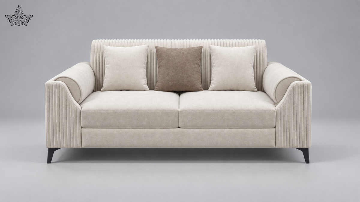 Luxe Ribbed Sofa Set