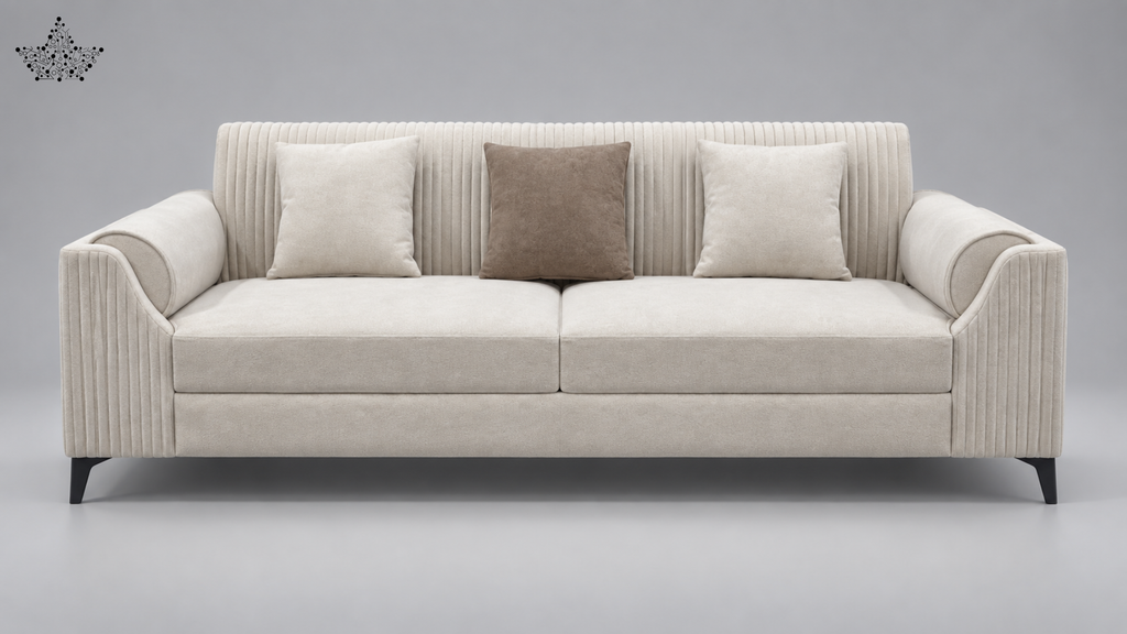 Luxe Ribbed Sofa Set