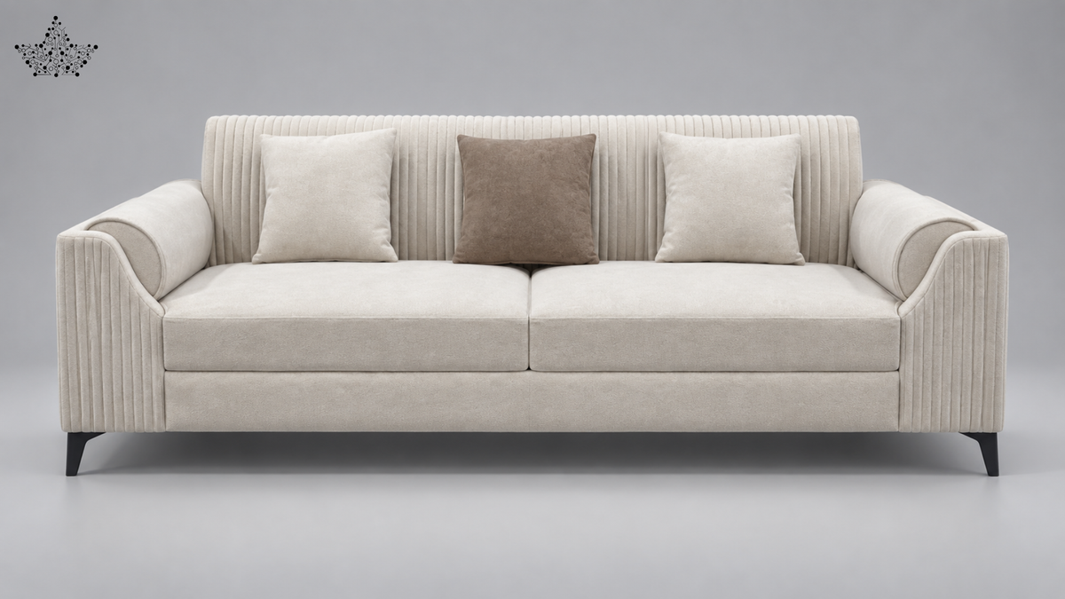 Luxe Ribbed Sofa Set