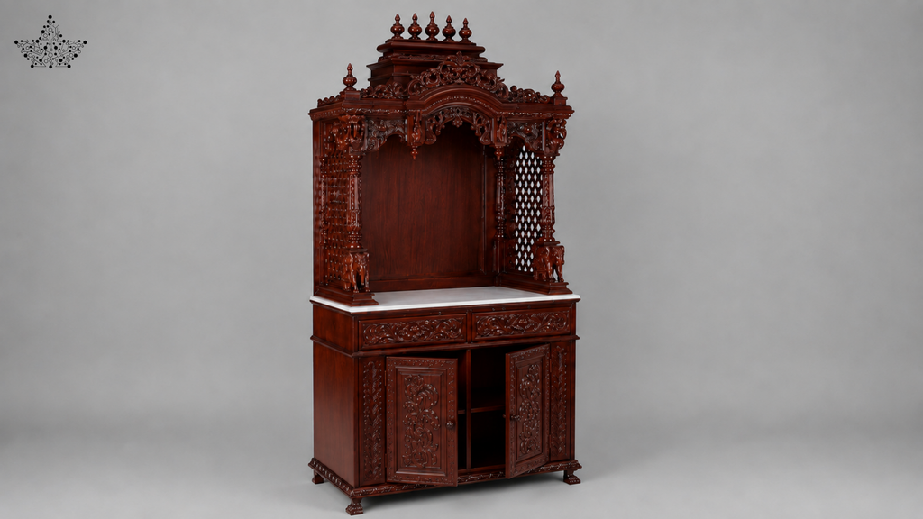 Majestic Wooden Pooja Mandir