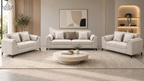 Luxe Ribbed Sofa Set