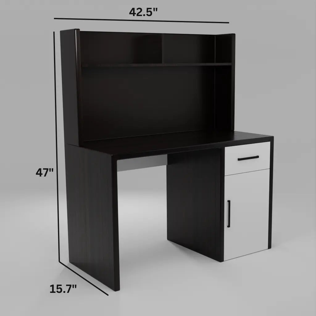 Brook Engineered Wood Study Table Darkwood