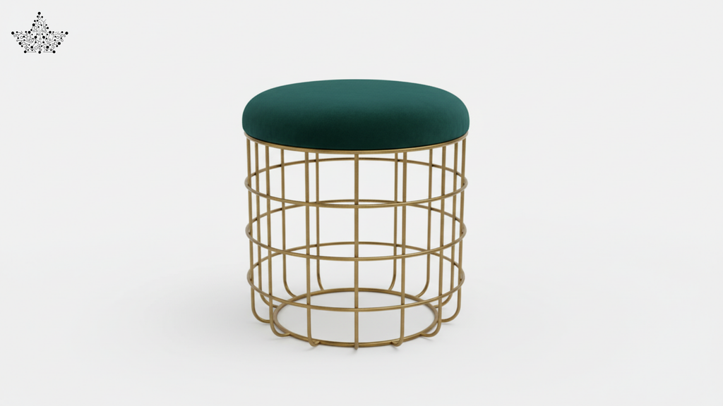 Emerald Cage Pouf