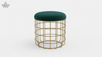 Emerald Cage Pouf