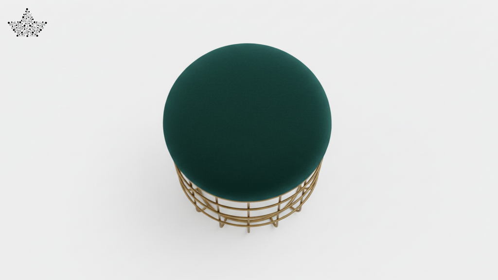Emerald Cage Pouf