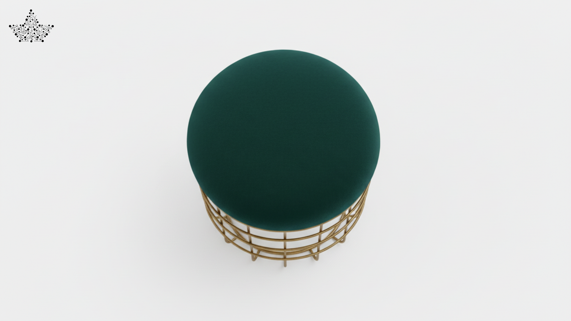 Emerald Cage Pouf