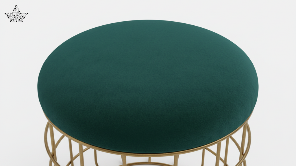 Emerald Cage Pouf