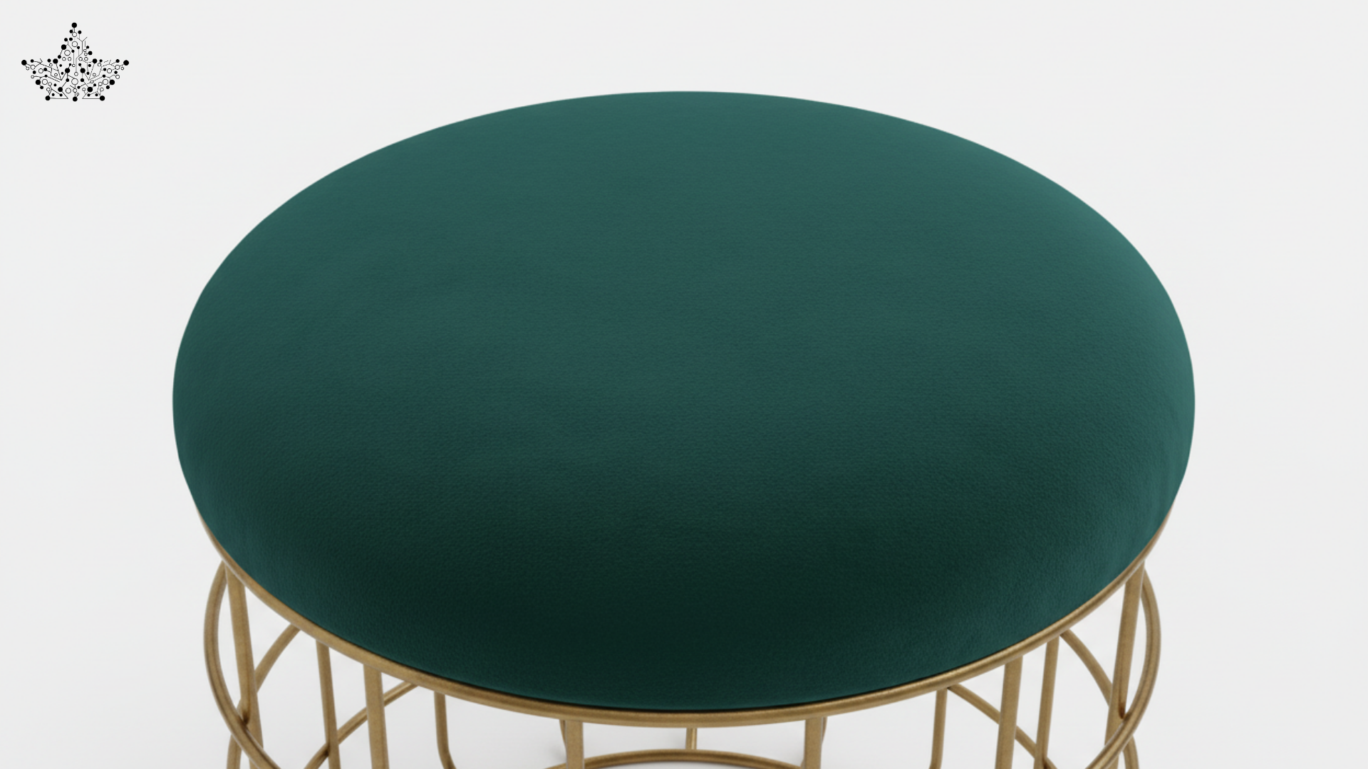 Emerald Cage Pouf